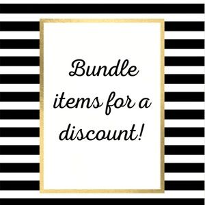 Bundle any $5.00 items and get a discount.
